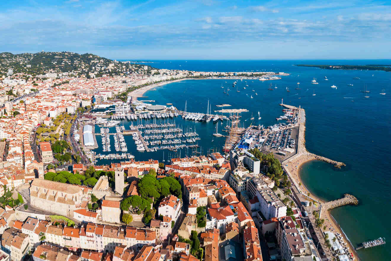 Cannes vue du ciel